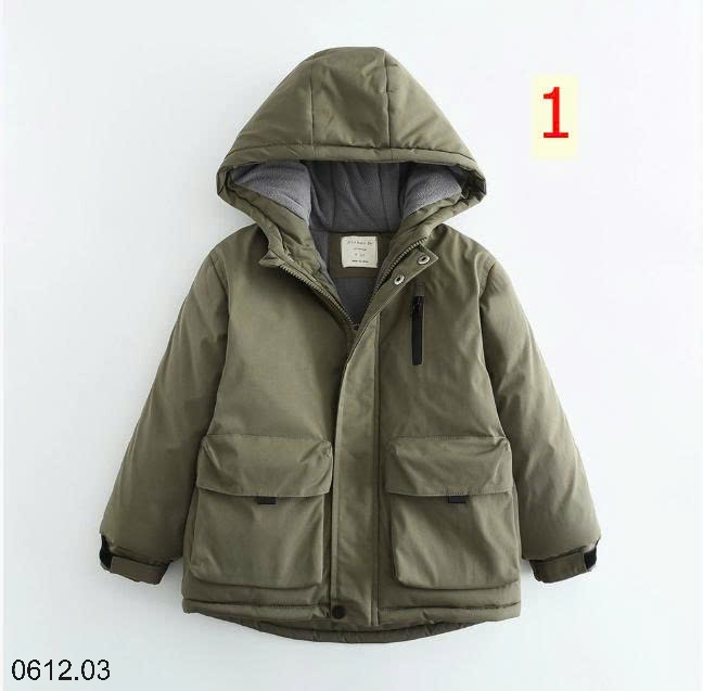 25HA0612.03 - ÁO PARKA TÔ CHÂU DÀY ẤM CHO BÉ YÊU