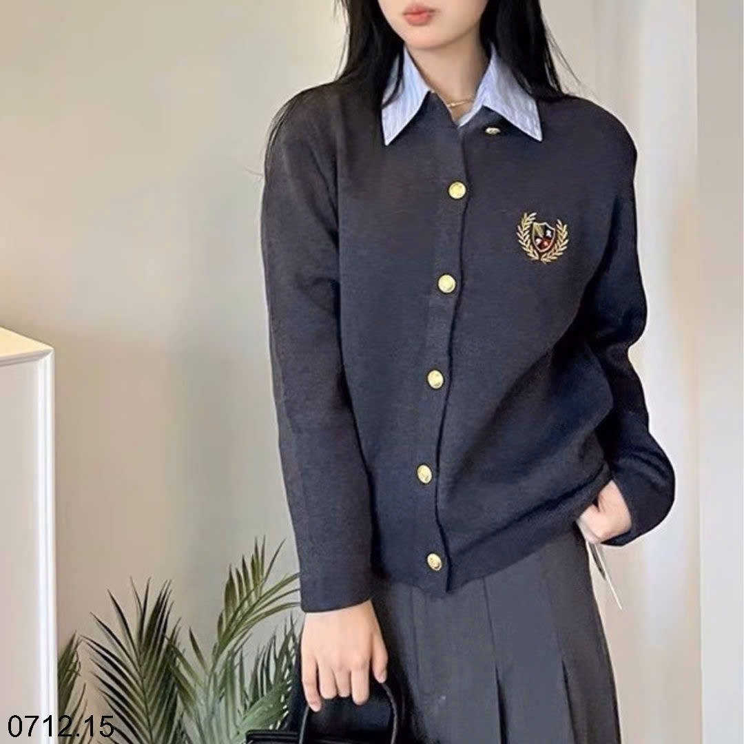 25HA0712.15 - ÁO CARDIGAN HAI MÀU CHO NỮ