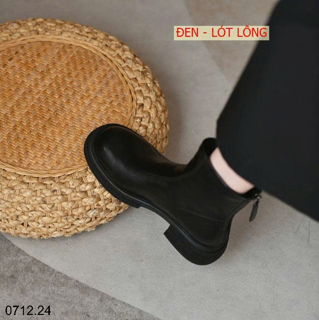 25HA0712.24 - BỐT CỔ THẤP ĐẾ BẰNG KHÓA SAU CHO NỮ