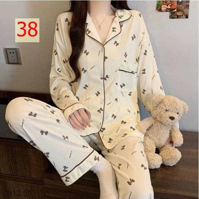 25HA0812.01 - PIZAMA DÀI TAY NỮ MẶC NHÀ