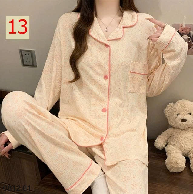 25HA0812.01 - PIZAMA DÀI TAY NỮ MẶC NHÀ