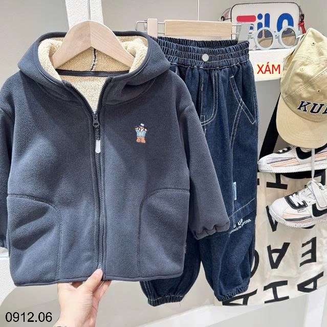25HA0912.06 - ÁO KHOÁC LÔNG CỪU KACADY BÉ TRAI