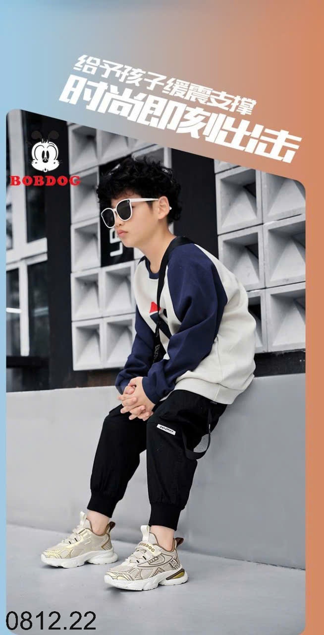 25HA0812.22 - GIÀY BOBDOG CHO BÉ TRAI