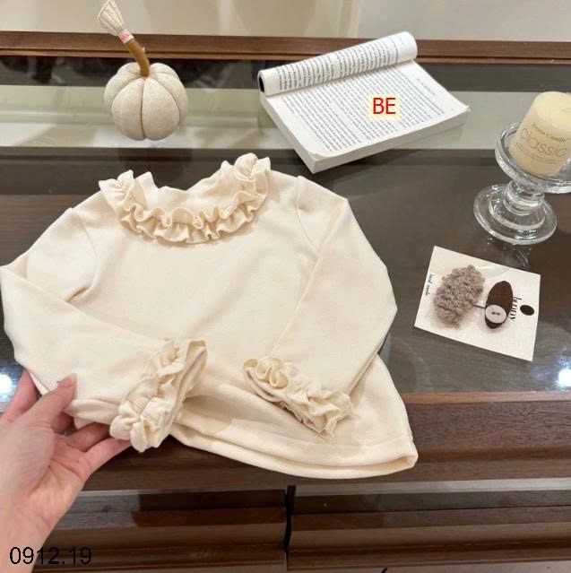 25HA0912.19 - ÁO THUN CỔ BÈO BÉ GÁI NINGLI