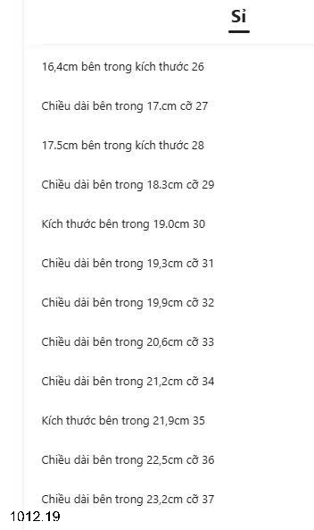 25HA1012.19 - GIÀY THỂ THAO THOÁNG KHÍ BÉ GÁI