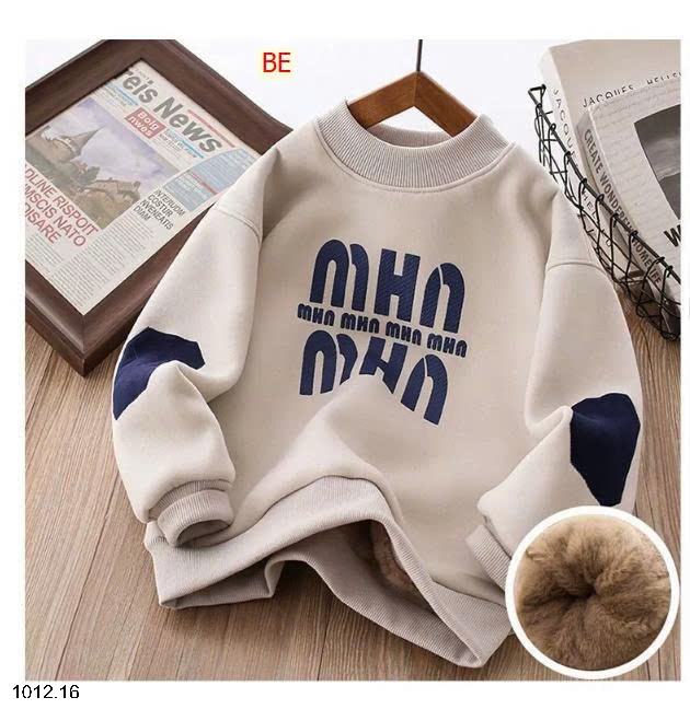 25HA1012.16 - ÁO NỈ LÓT LÔNG CHO BÉ