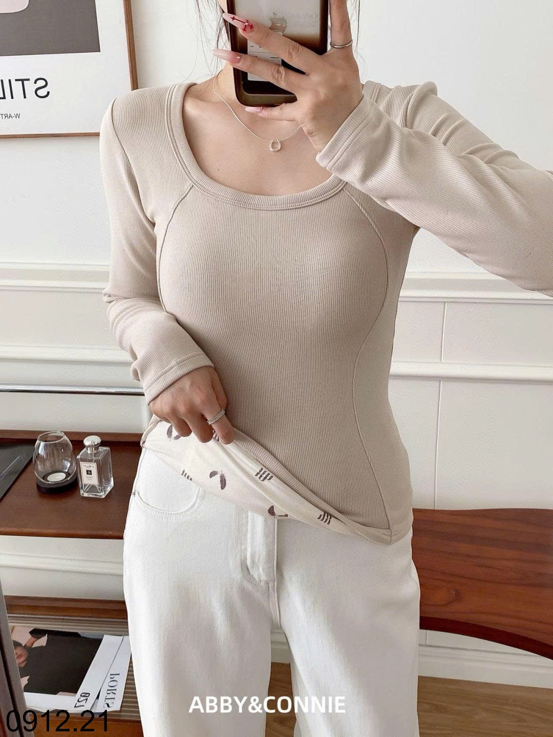 25HA0912.21 - ÁO THUN TĂM 2 LỚP KÈM BRA ẤM ABBY&CONNIE9999