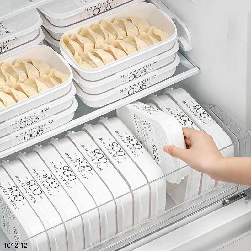 25HA1012.12 - SET 6 HỘP NHỰA DẸT TỦ LẠNH