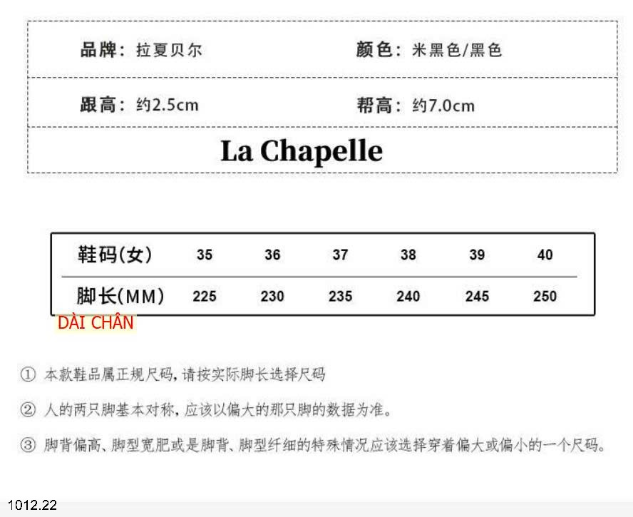 25HA1012.22 - GIÀY THỂ THAO LACHAPPE