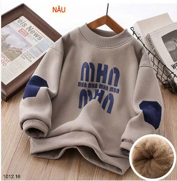 25HA1012.16 - ÁO NỈ LÓT LÔNG CHO BÉ
