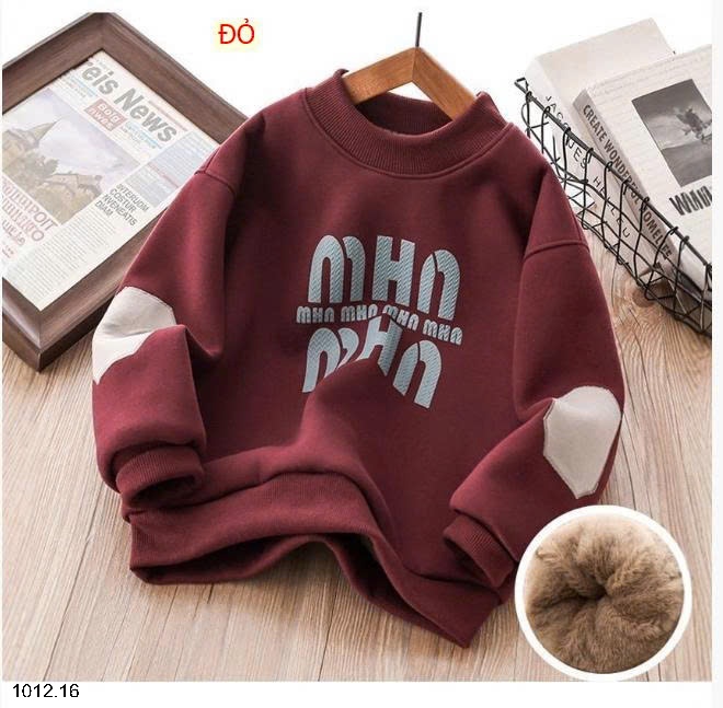 25HA1012.16 - ÁO NỈ LÓT LÔNG CHO BÉ