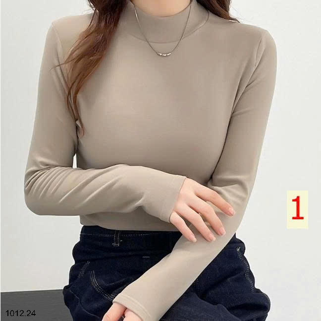 25HA1012.24 - ÁO NỈ GIỮ NHIỆT CỔ 3 PHÂN CHO NAM NỮ