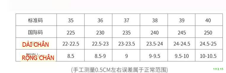 25HA1112.15 - GIÀY THỂ THAO NỮ