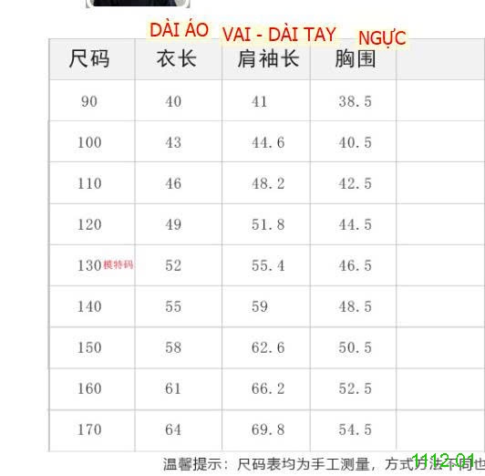 25HA1112.01 - ÁO NỈ BÉ TRAI LÓT LÔNG AMBB