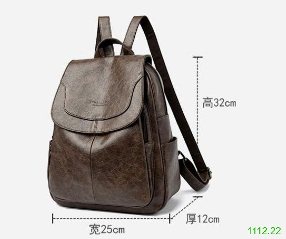 25HA1112.22 - BA LÔ DA MỀM THỜI TRANG CHO NỮ
