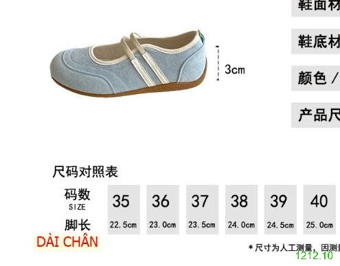 25HA1212.10 - GIÀY BỆT NỮ QUAI CHUN
