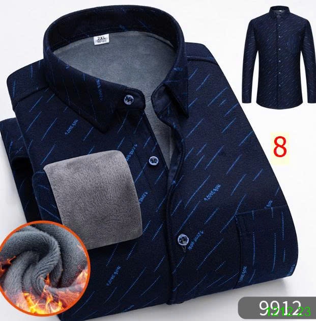25HA1212.23 - ÁO SƠ MI KẺ LÓT LÔNG NAM