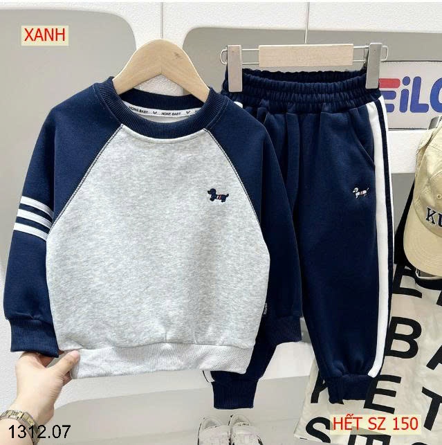 25HA1312.07 - BỘ NỈ KACADY CHO BÉ TRAI
