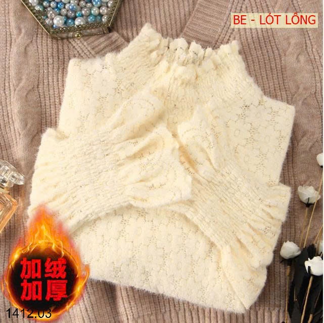 25HA1412.03 - ÁO GIỮ NHIỆT REN CHO NỮ