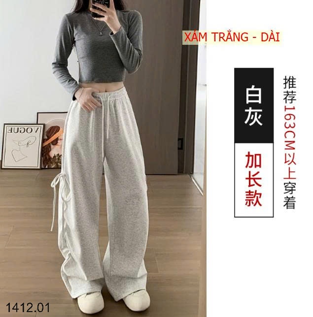 25HA1412.01 - QUẦN ỐNG SUÔNG BUỘC NƠ CHO NỮ