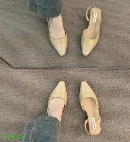 25HA1512.05 - SANDAL BÍT MŨI PHỐI DA BÓNG