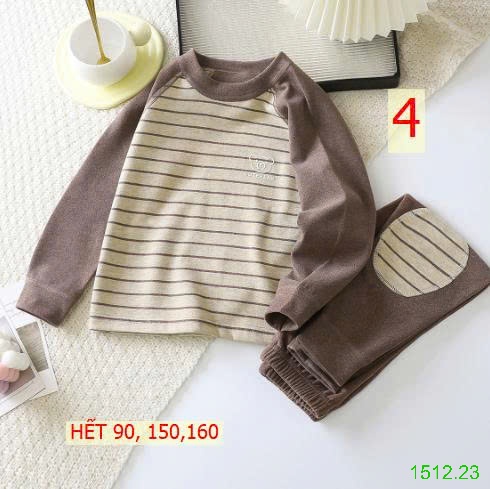 25HA1512.23 - BỘ NỈ MẶC NHÀ KUTEBEAR CHO BÉ