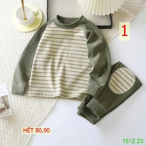 25HA1512.23 - BỘ NỈ MẶC NHÀ KUTEBEAR CHO BÉ