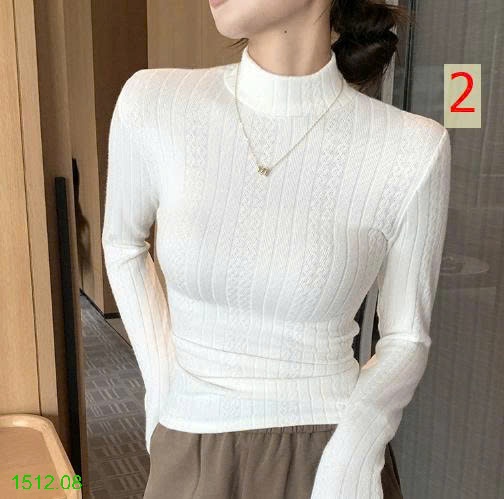 25HA1512.08 - ÁO LEN GÂN CỔ LỌ