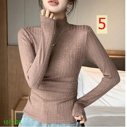 25HA1512.08 - ÁO LEN GÂN CỔ LỌ