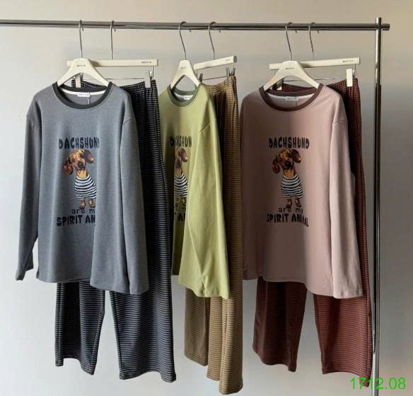 25HA1712.08 - BỘ MẶC NHÀ HÌNH CÚN YÊU