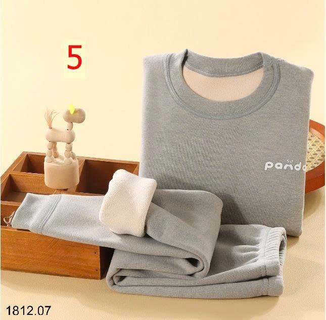 25HA1812.07 - BỘ NỈ KẺ LÓT LÔNG CỪU SIÊU ẤM CHO BÉ