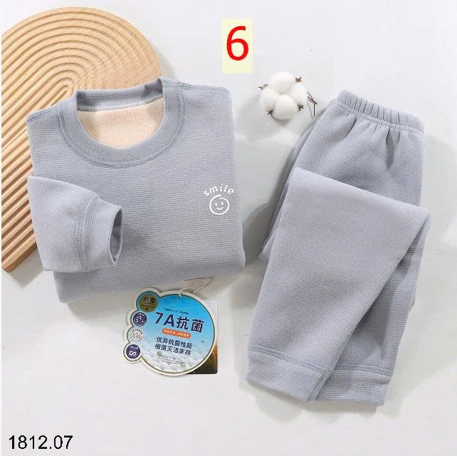 25HA1812.07 - BỘ NỈ KẺ LÓT LÔNG CỪU SIÊU ẤM CHO BÉ