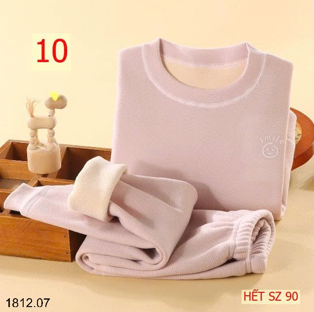 25HA1812.07 - BỘ NỈ KẺ LÓT LÔNG CỪU SIÊU ẤM CHO BÉ