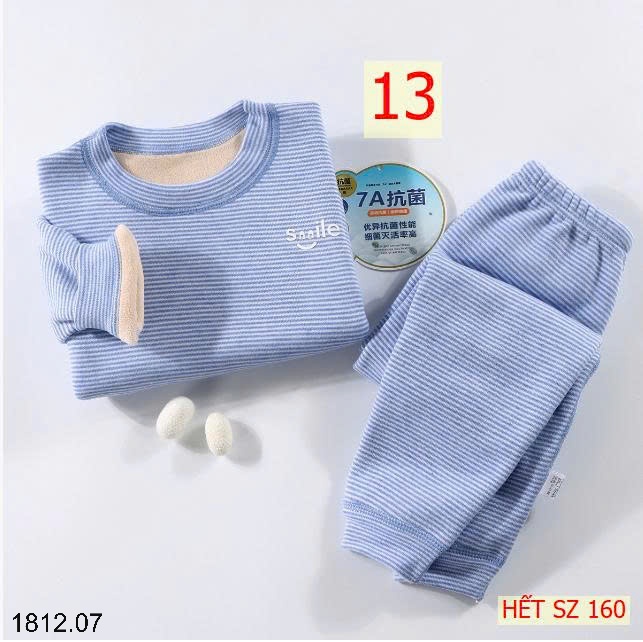25HA1812.07 - BỘ NỈ KẺ LÓT LÔNG CỪU SIÊU ẤM CHO BÉ