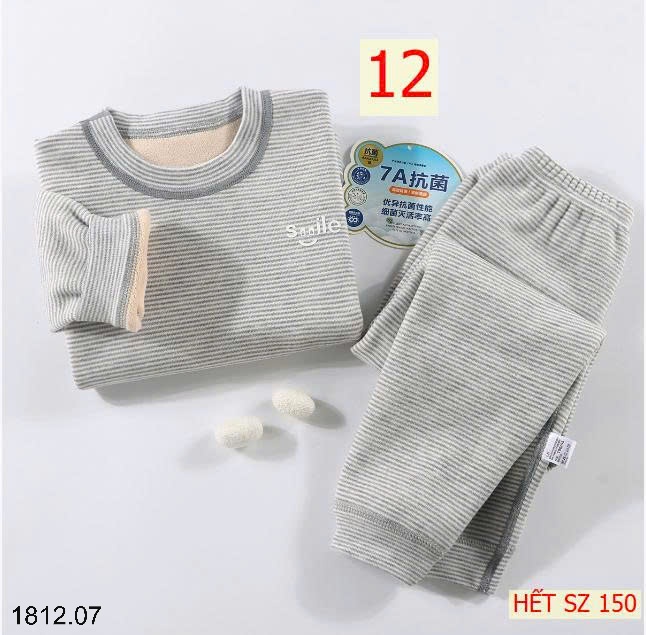 25HA1812.07 - BỘ NỈ KẺ LÓT LÔNG CỪU SIÊU ẤM CHO BÉ