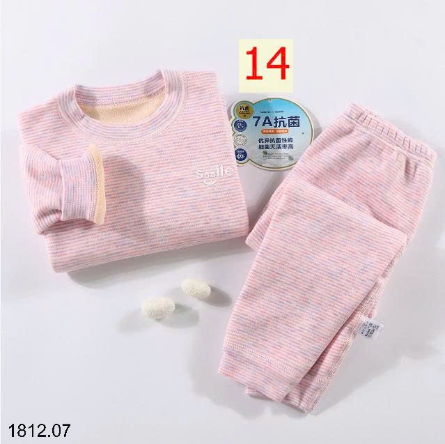 25HA1812.07 - BỘ NỈ KẺ LÓT LÔNG CỪU SIÊU ẤM CHO BÉ