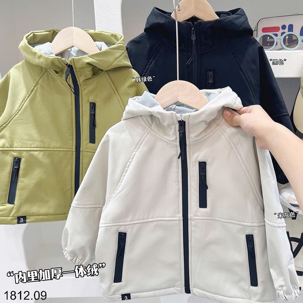 25HA1812.09 - ÁO KHOÁC NỈ LÓT LÔNG SIÊU ẤM BÉ TRAI KACADY