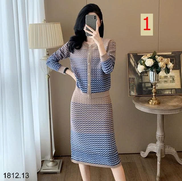 25HA1812.13 - SET VÁY LEN QUẢNG CHÂU CAO CẤP CHO NỮ