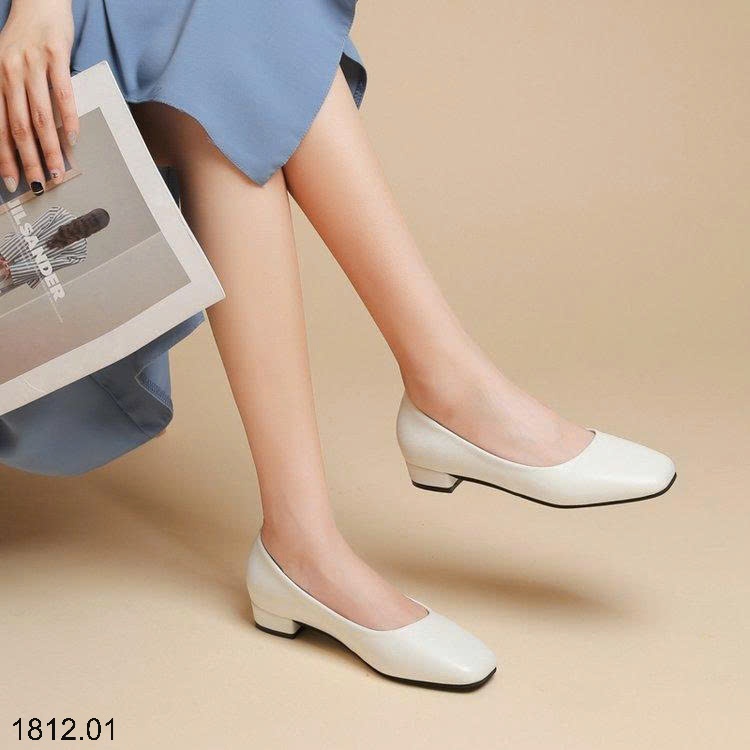 25HA1812.01 - GIÀY DA LÌ ĐẾ THẤP CÔNG SỞ