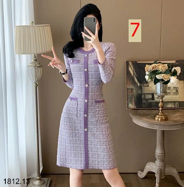 25HA1812.13 - SET VÁY LEN QUẢNG CHÂU CAO CẤP CHO NỮ