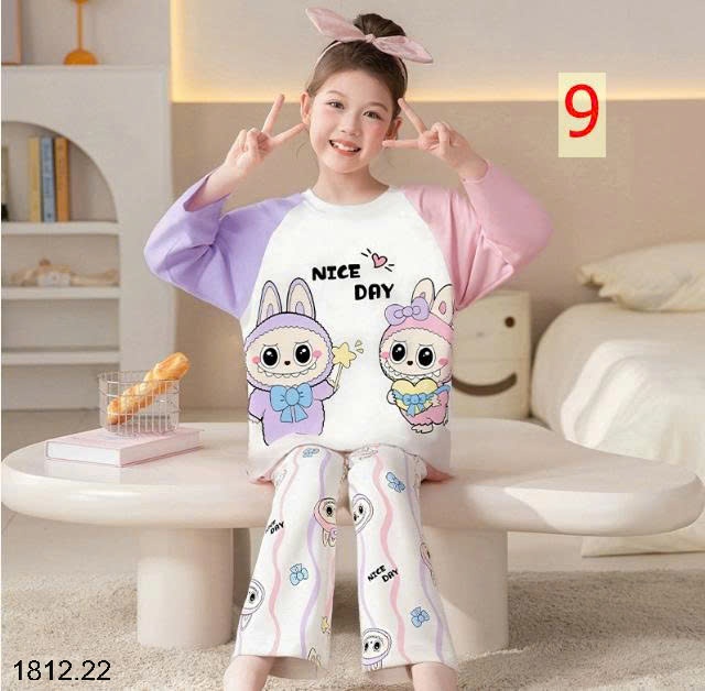 25HA1812.22 - BỘ MẶC NHÀ COTTON QUẢNG CHÂU MẸ CON