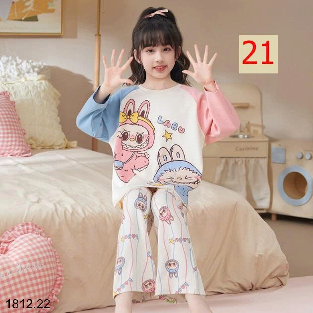 25HA1812.22 - BỘ MẶC NHÀ COTTON QUẢNG CHÂU MẸ CON