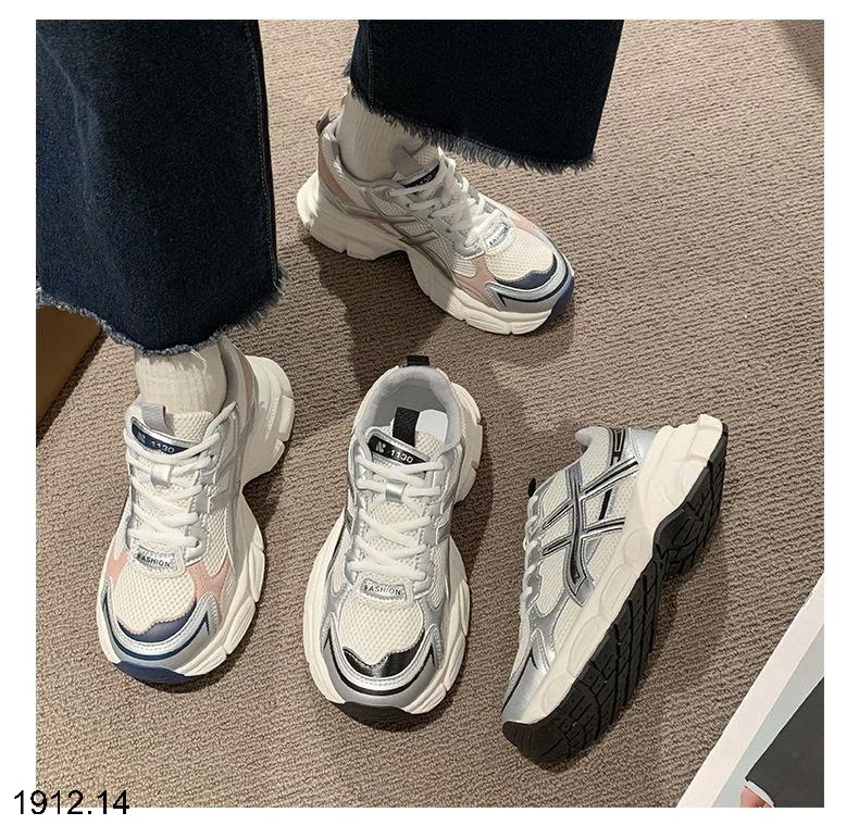 25HA1912.14 - GIÀY CHUNKY SNEAKER NỮ ĐẾ DÀY