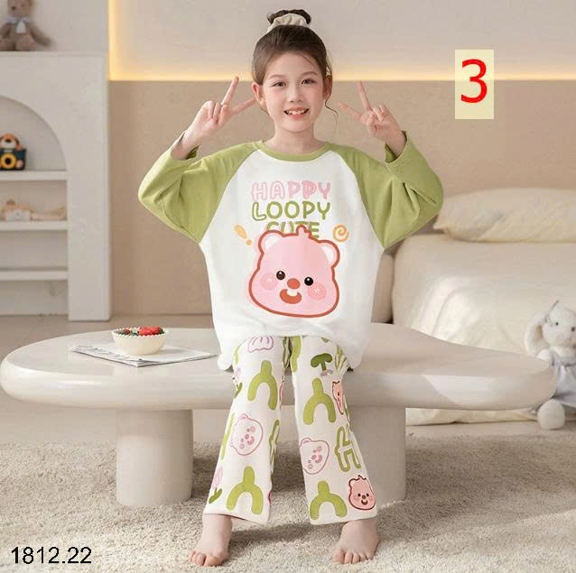 25HA1812.22 - BỘ MẶC NHÀ COTTON QUẢNG CHÂU MẸ CON