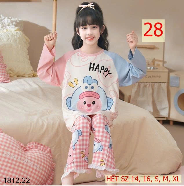25HA1812.22 - BỘ MẶC NHÀ COTTON QUẢNG CHÂU MẸ CON