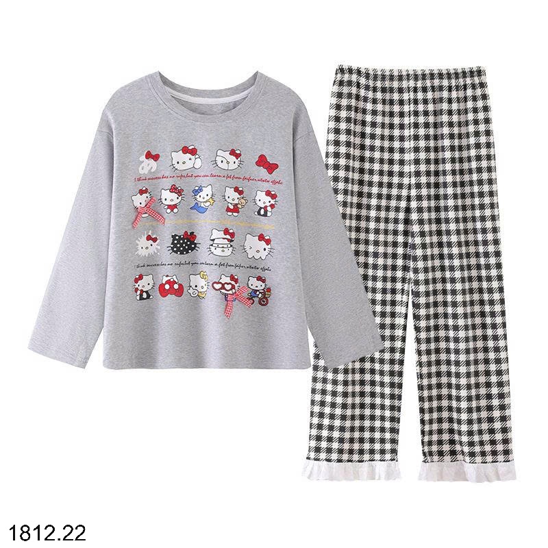 25HA1812.22 - BỘ MẶC NHÀ COTTON QUẢNG CHÂU MẸ CON