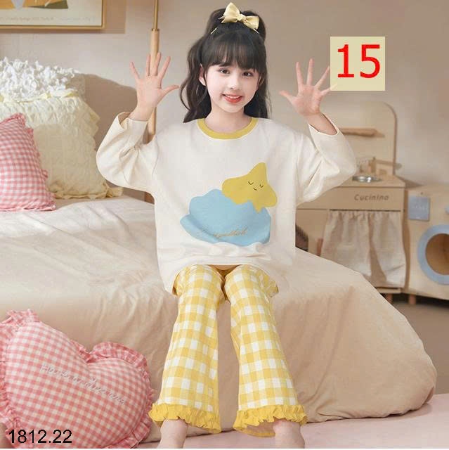 25HA1812.22 - BỘ MẶC NHÀ COTTON QUẢNG CHÂU MẸ CON