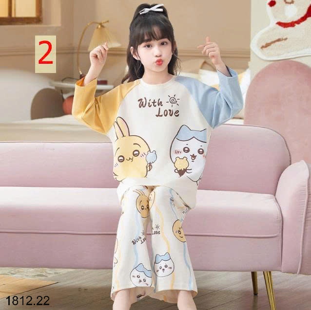 25HA1812.22 - BỘ MẶC NHÀ COTTON QUẢNG CHÂU MẸ CON