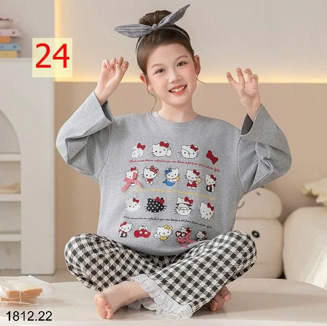 25HA1812.22 - BỘ MẶC NHÀ COTTON QUẢNG CHÂU MẸ CON
