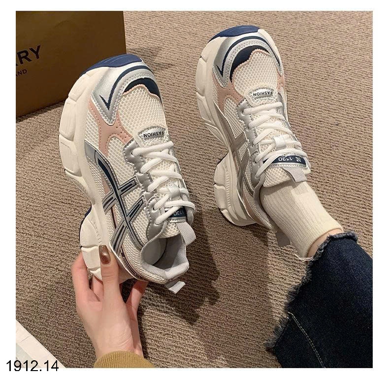 25HA1912.14 - GIÀY CHUNKY SNEAKER NỮ ĐẾ DÀY